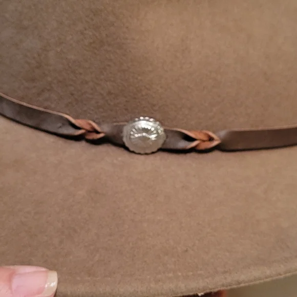 ELAN BLANC Hat w/ leather hat band, EUC, XL - Picture 5 of 10
